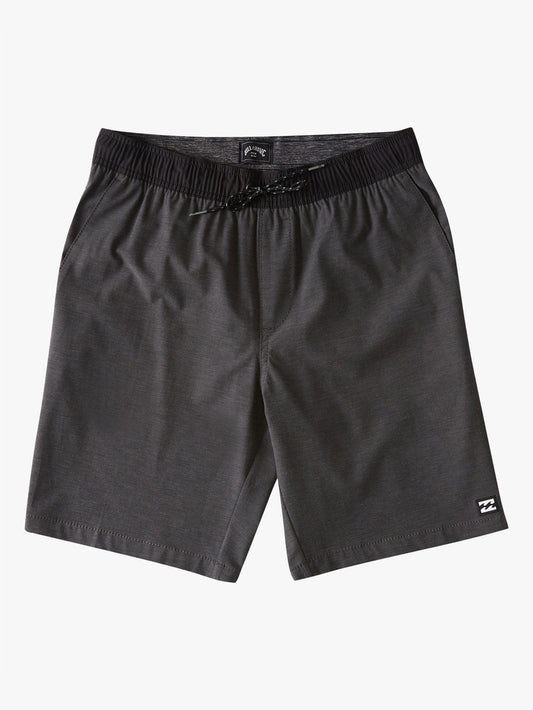 Billabong - Boys' Crossfire Elastic Short 12Y - Asphalt