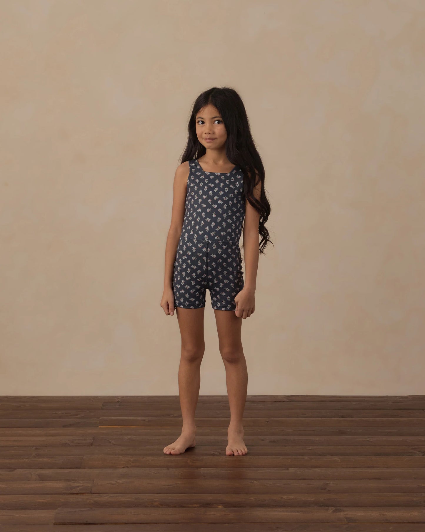 Rylee + Cru Malibu Bodysuit Blue Blooms