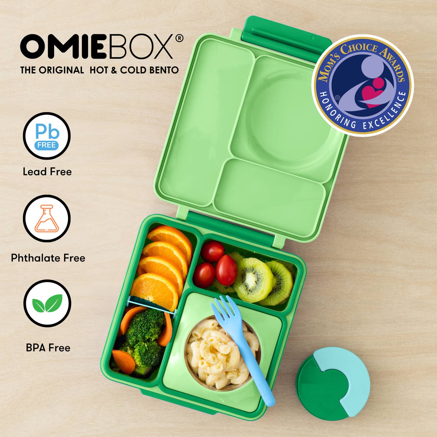 Omielife - OmieBox Bento -Apple Green