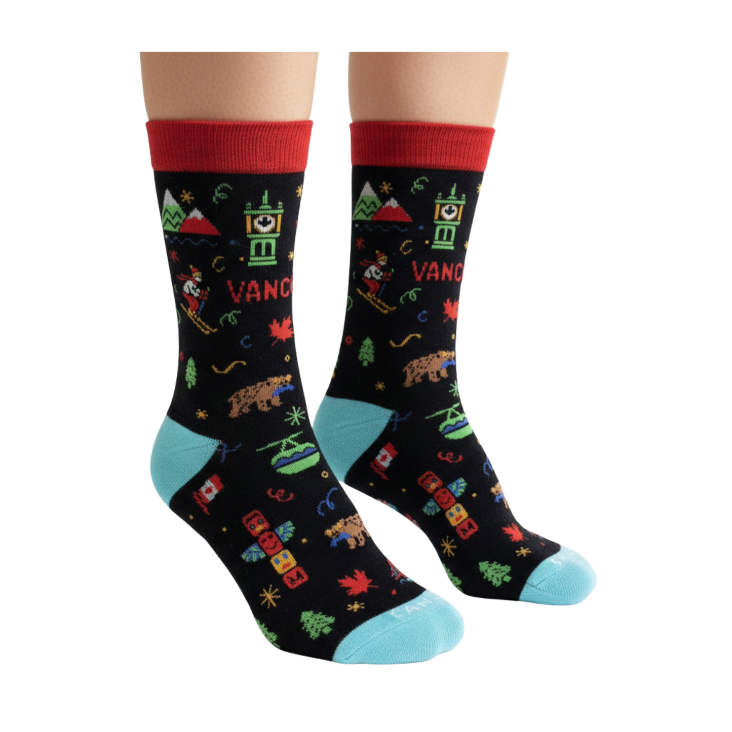 Northern Icons - Kids Vancouver Crew Socks Canada City Icons
