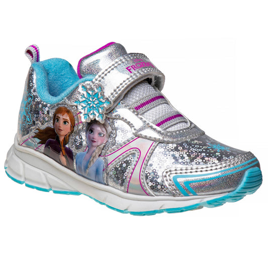 Disney Frozen Anna and Elsa Sequin Light-Up Sneakers (Toddler/Little Kid)