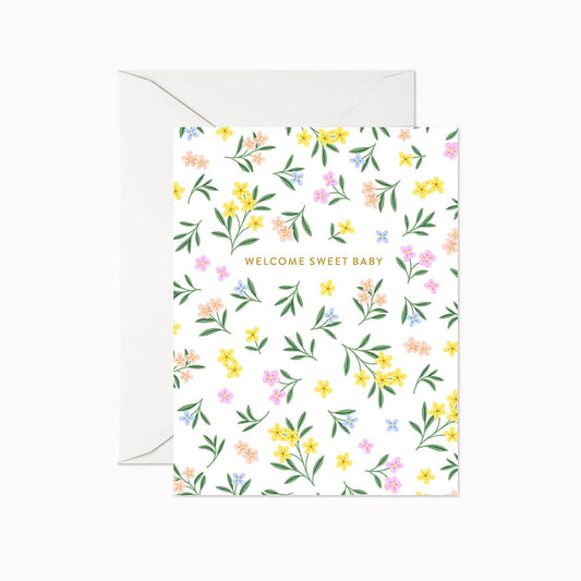 Linden Paper Co. - Welcome Sweet Baby | Greeting Card