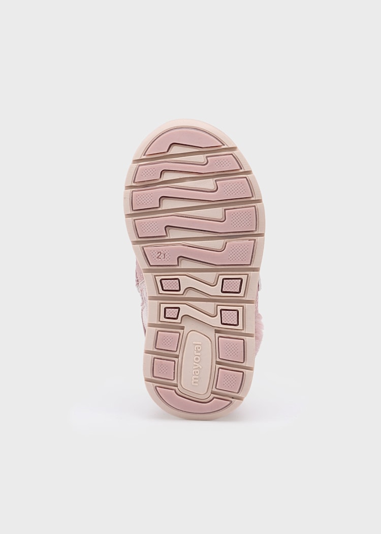 Mayoral - Baby Faux Fur Lined Boots - Pink