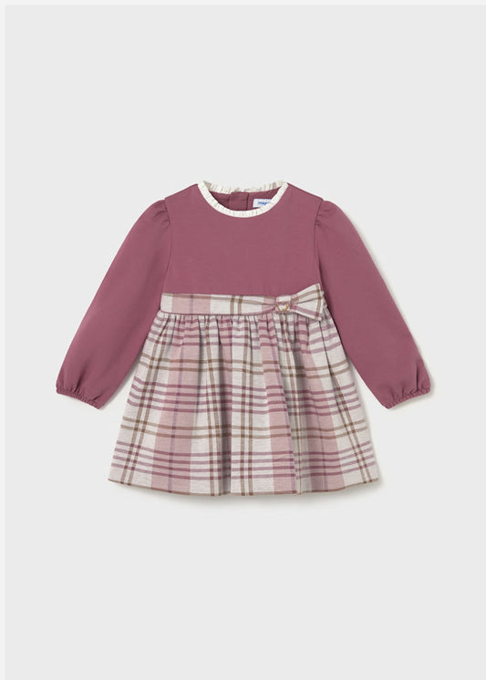 Mayoral Baby Girl Pink Plaid Dress