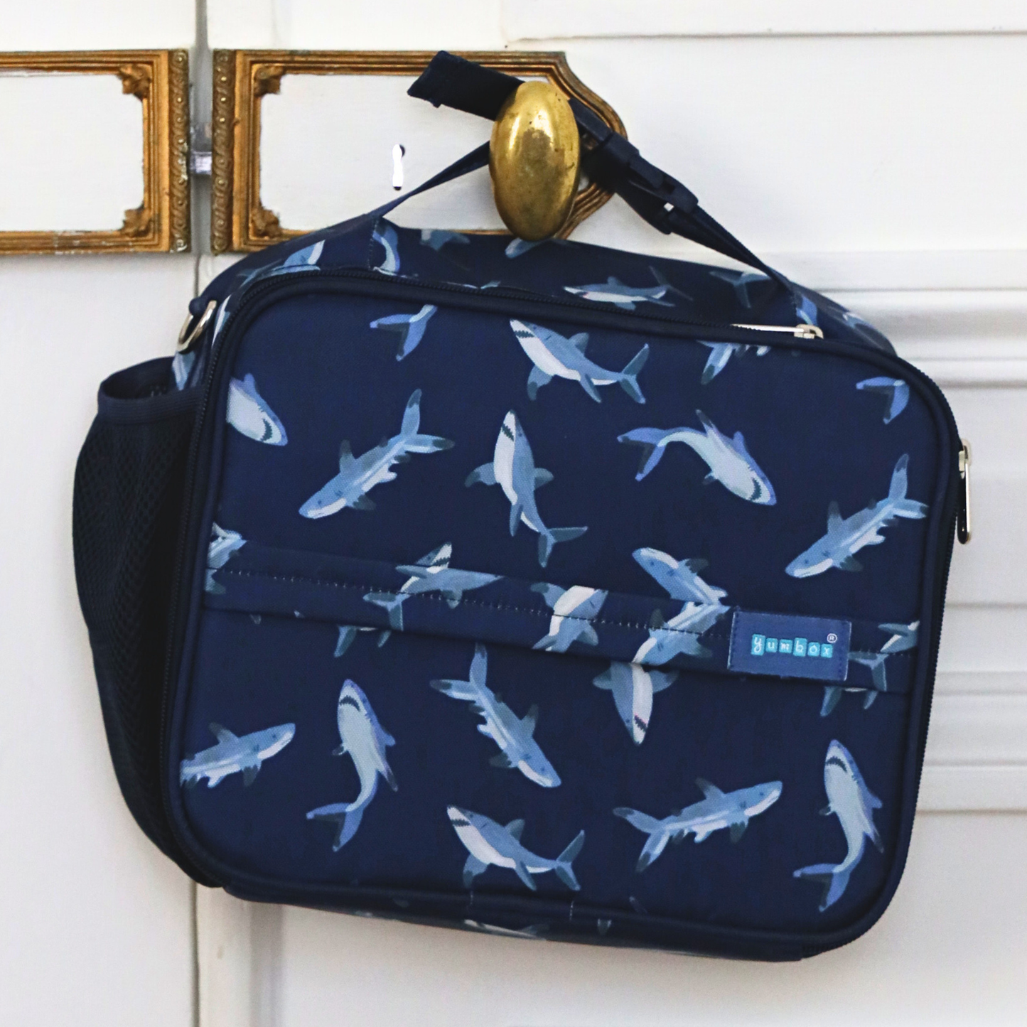 Yumbox - Yumbox Kids Lunch Bag – Shark Print, Insulated, 3-Way Carry