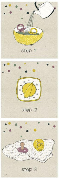 BIBS Pacifier Original COLOUR Latex 2 PK Iron GLOW / Baby Blue GLOW