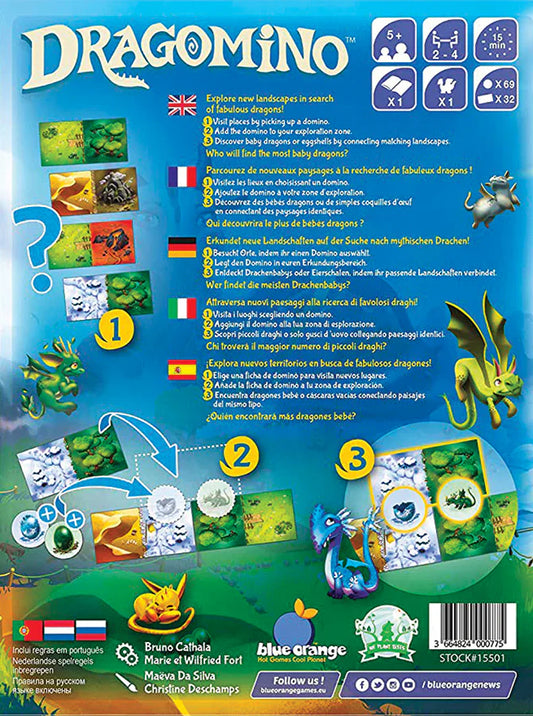 Blue Orange Games - Dragomino Tile Game