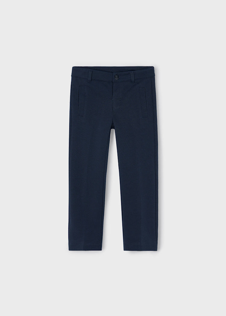 Mayoral Boy Interlock Trousers Pants Marino