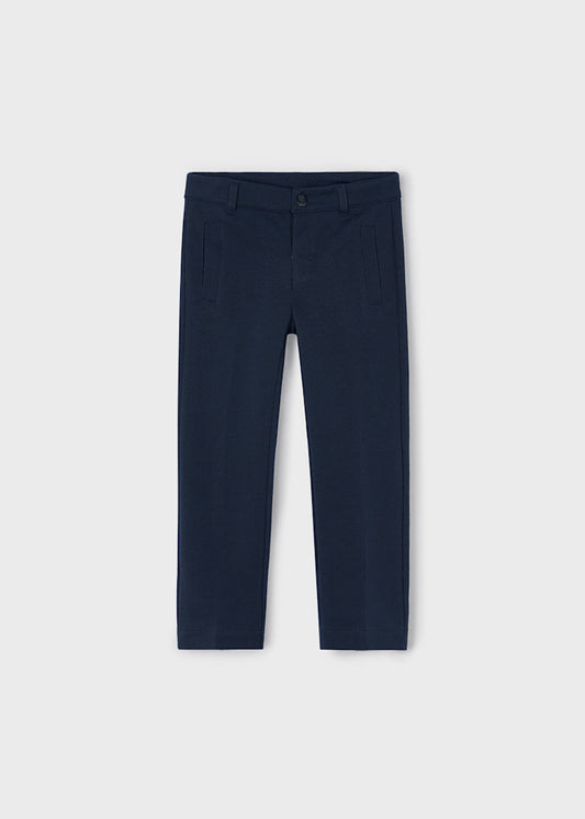 Mayoral Boy Interlock Trousers Pants Marino