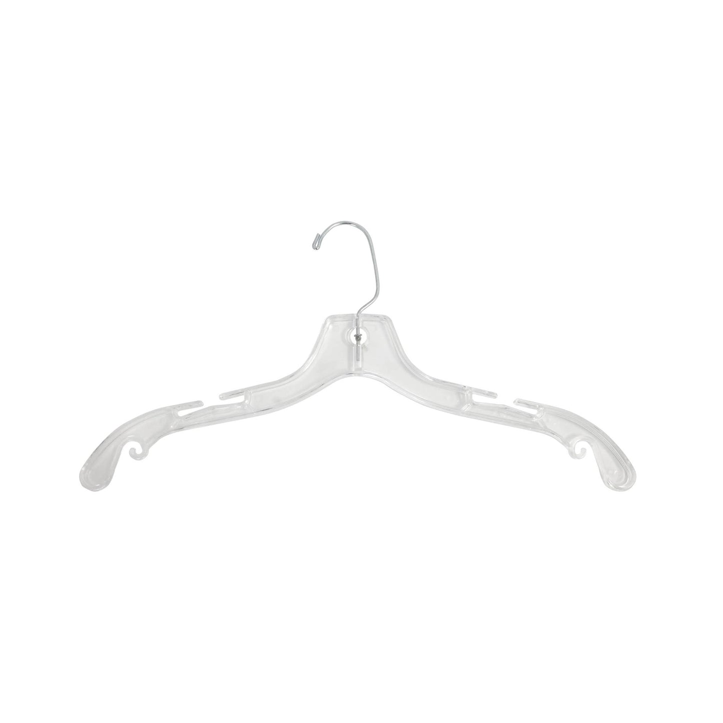Suburban Sales - Plastic Clothes Top Hanger (100 count): Clear / 10" Childrens' Top Hanger