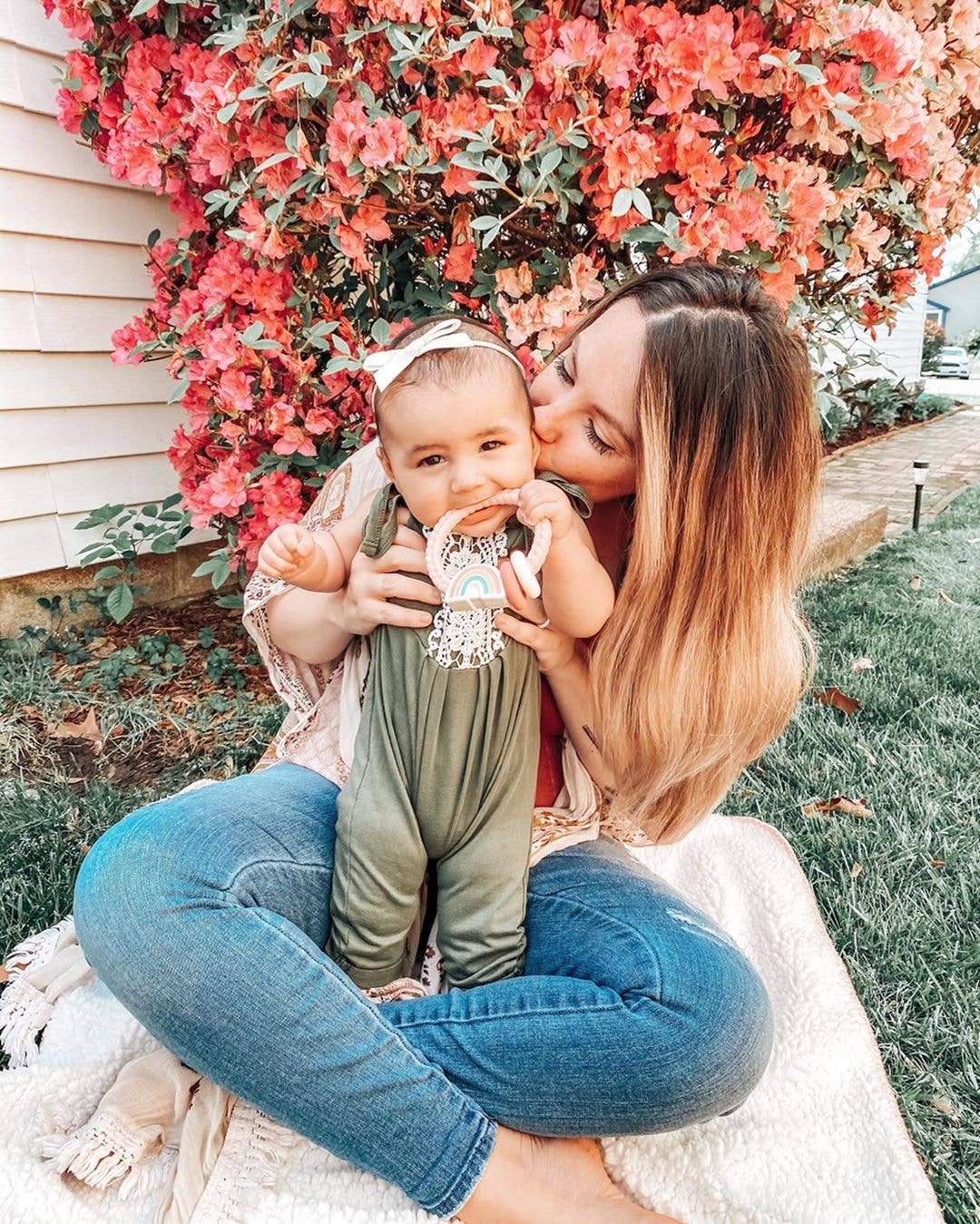 Itzy Ritzy -  Ritzy Rattle™ Silicone Teether Rattles: Highland Cow