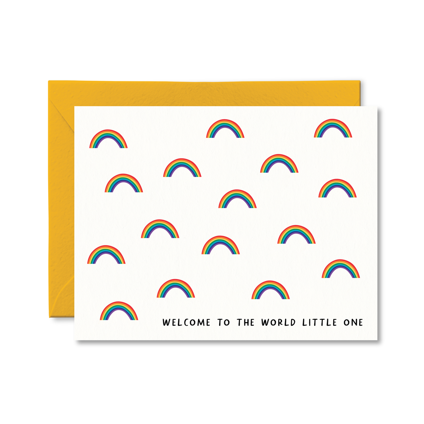 Pretty by Her - Welcome To The World Rainbow Baby Card