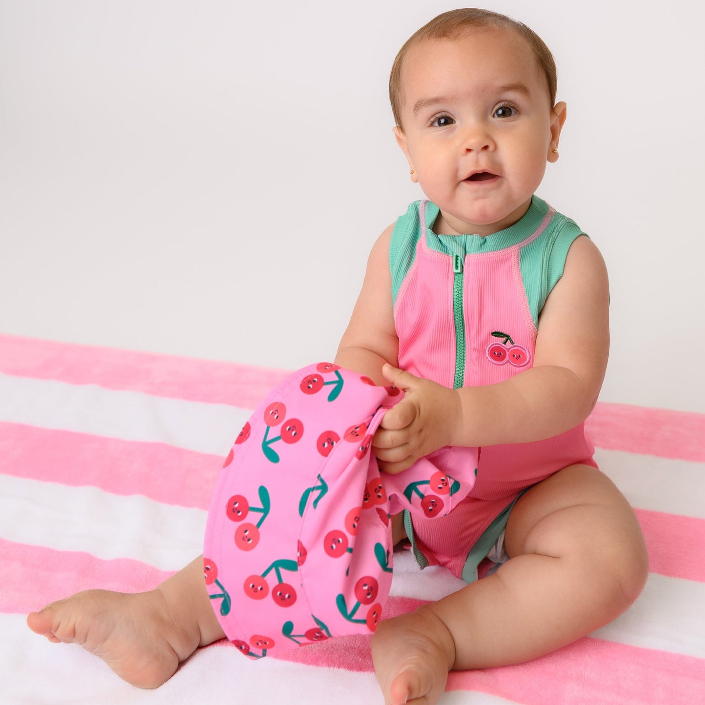 ZOOCCHINI - Short Sleeve Solid Swimsuit