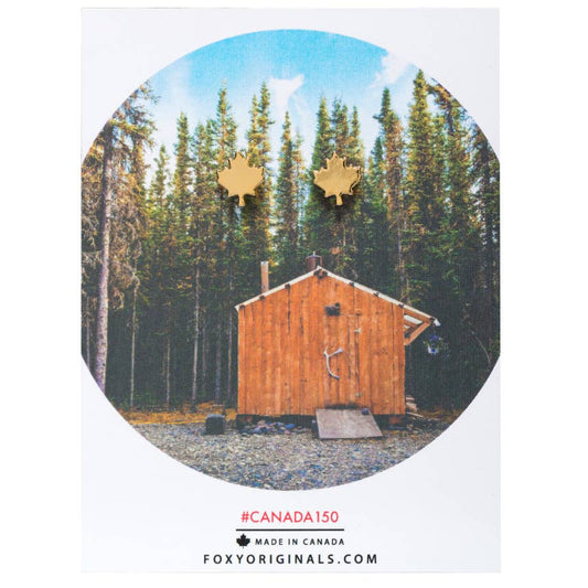 Foxy Originals - Maple Leaf Stud Earrings | Made in Canada