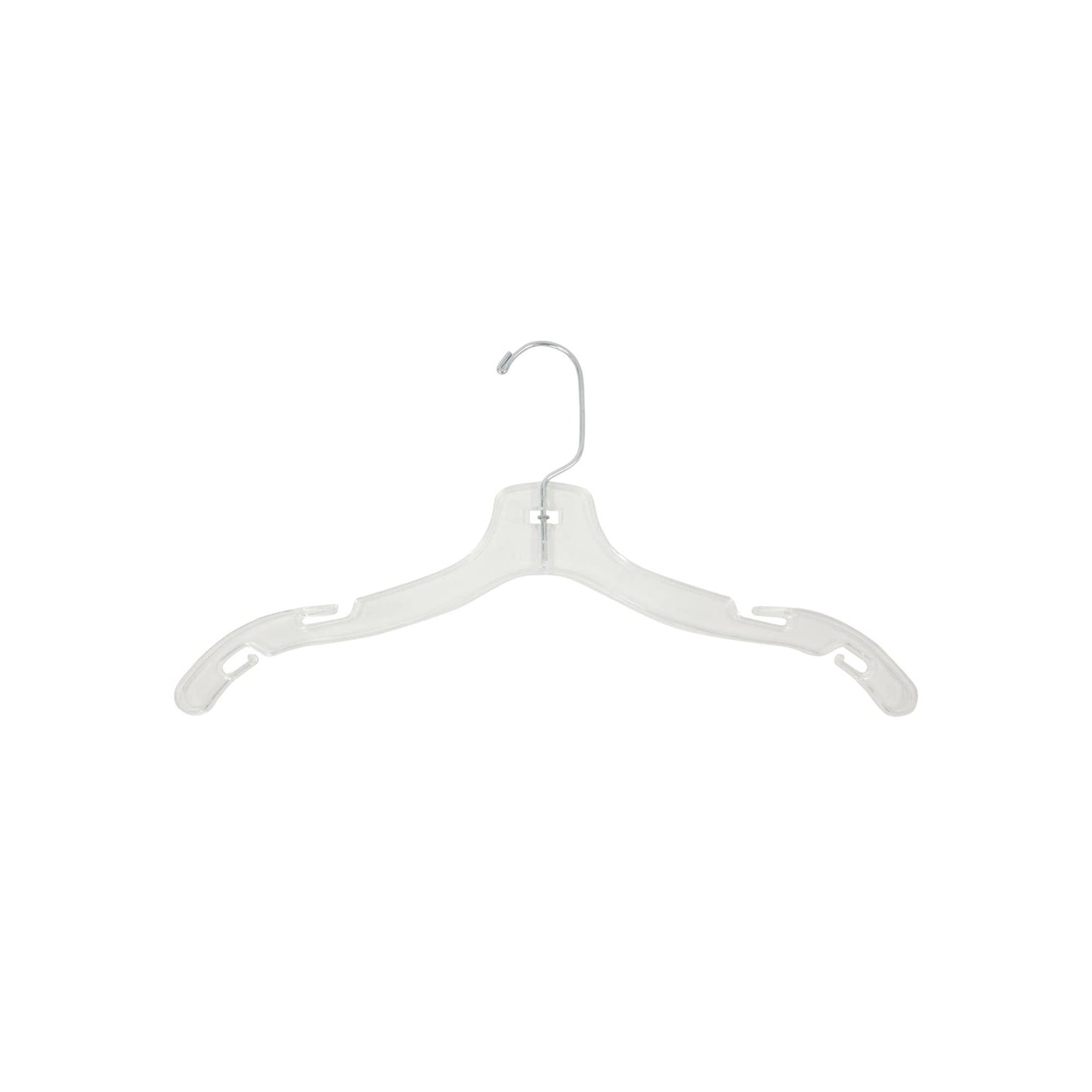 Suburban Sales - Plastic Clothes Top Hanger (100 count): Clear / 10" Childrens' Top Hanger