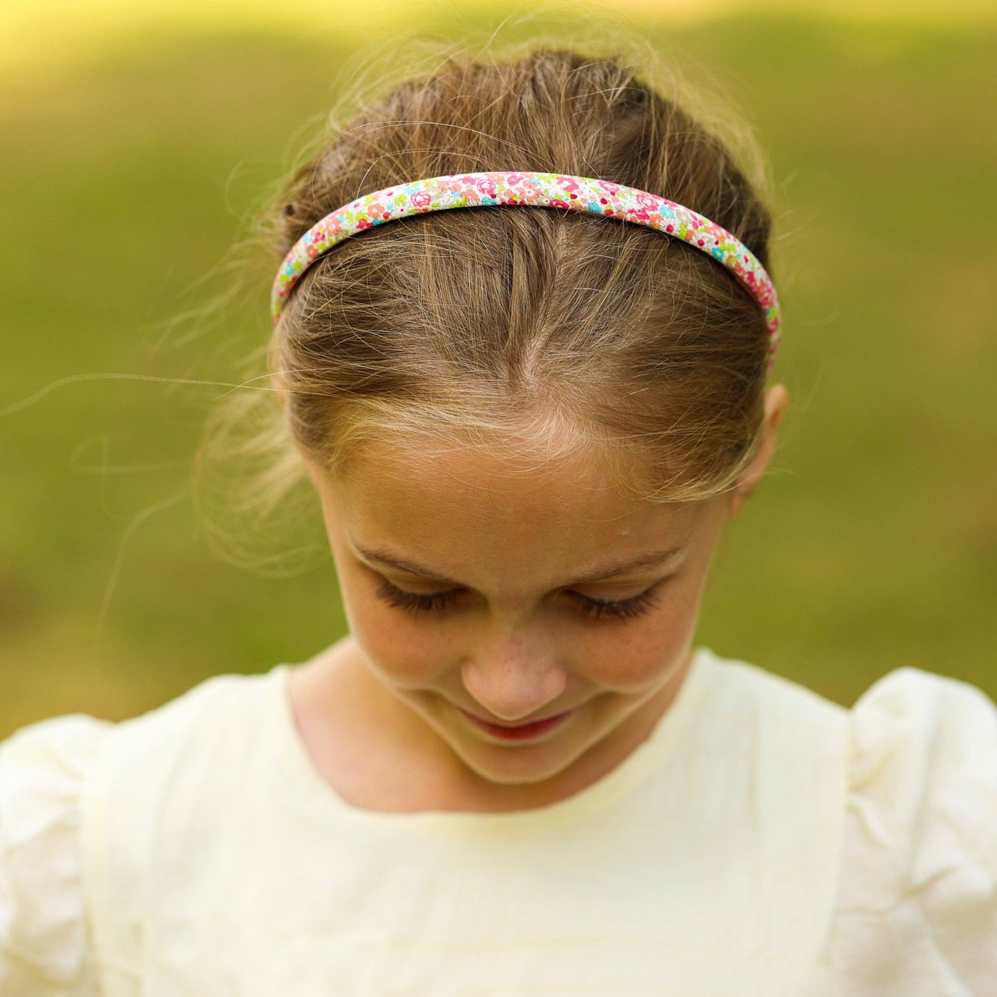 Frog Sac - Thin Floral Headband - Non Slip Hair Accessories for Kids