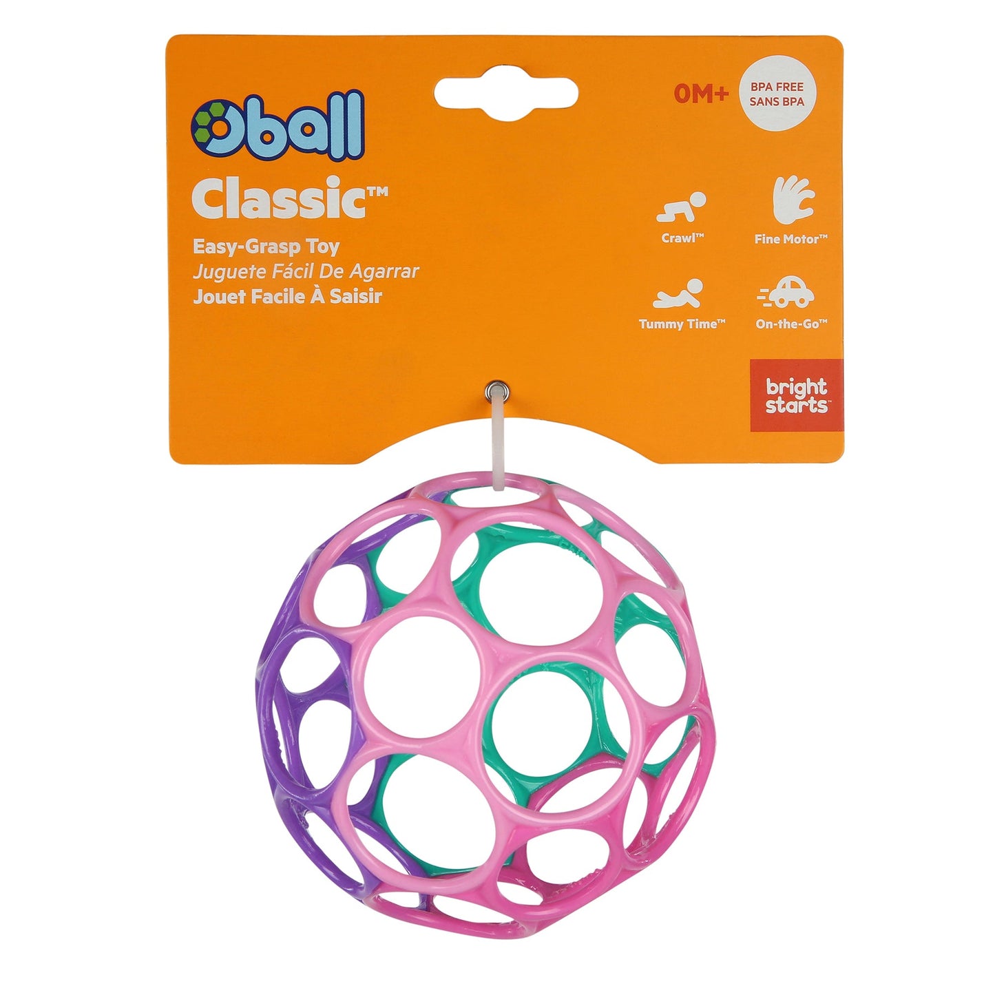 BRIGHT START - 4 Oball -  Pink Purple