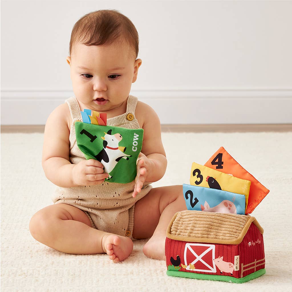 Itzy Ritzy - Itzy Sensory Scarves: Farm Barn
