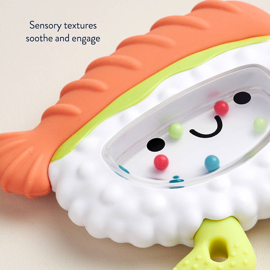 Itzy Ritzy - Sweetie Shake Plus™ - Teething + Rattle Toy: Sushi