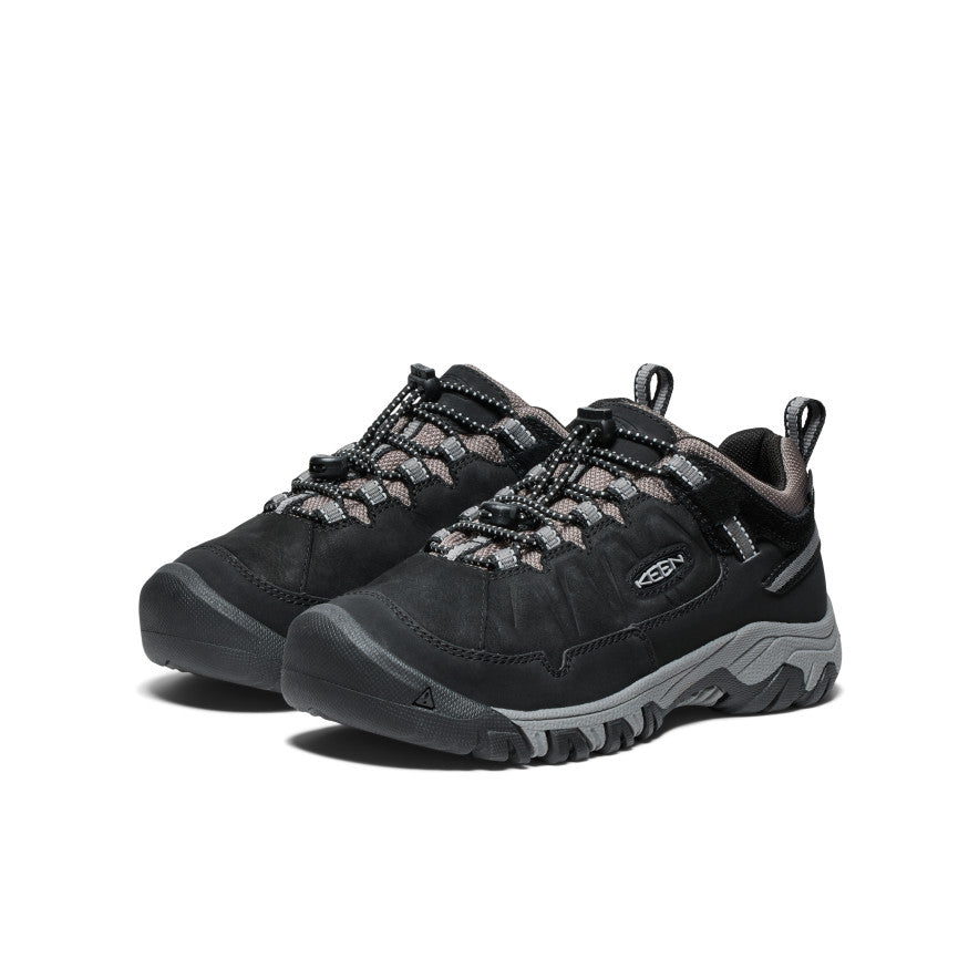 Keen - Targhee IV Waterproof Hiking Shoe - Big Kids -  Black/Steel Grey
