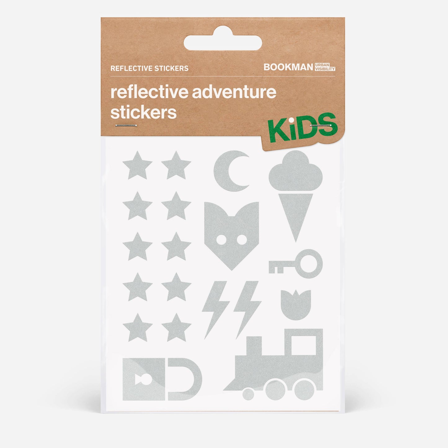 Bookman Urban Visibility - Reflective Stickers Adventure White - Kids