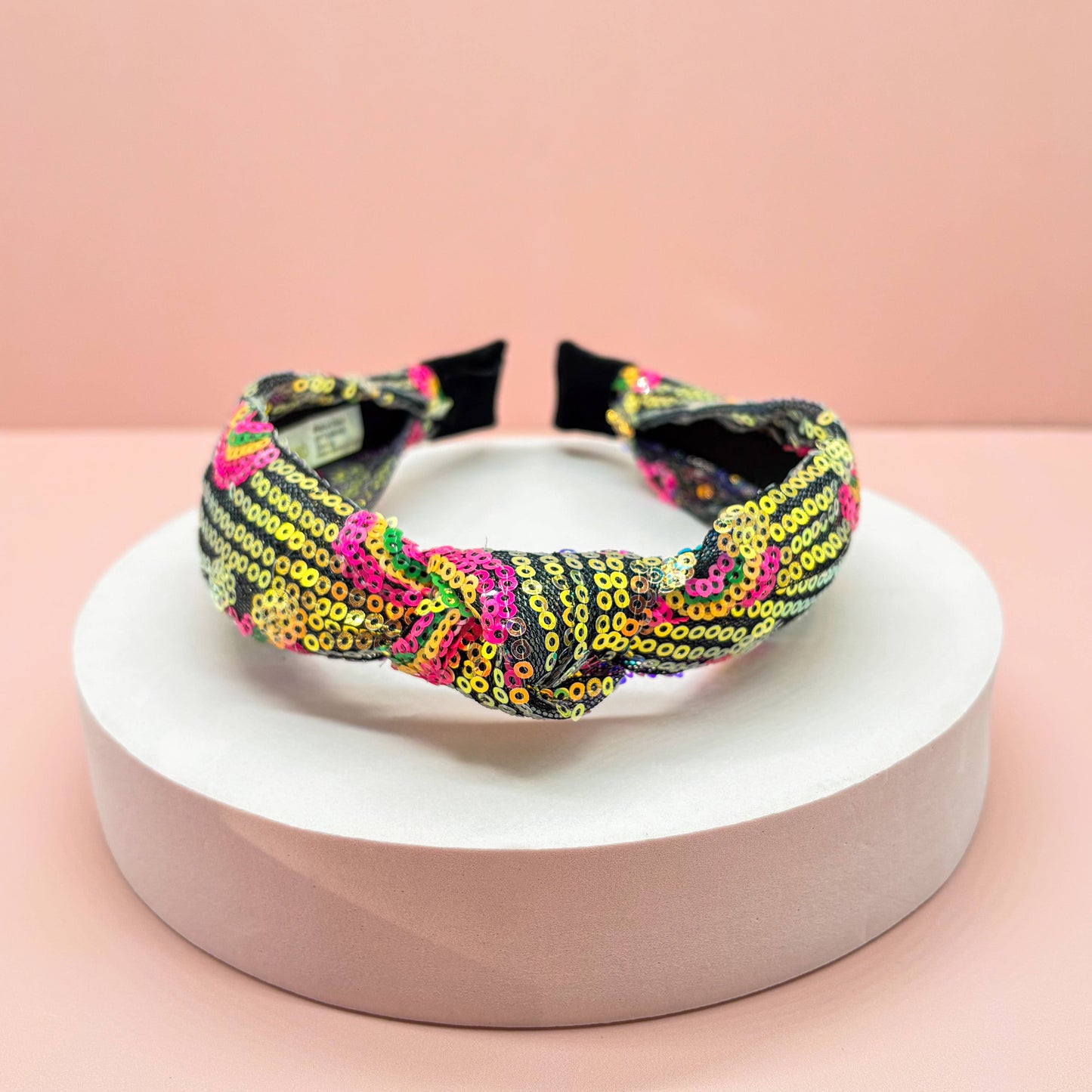 Frog Sac Kids Sequin Knot Headband, Rainbow