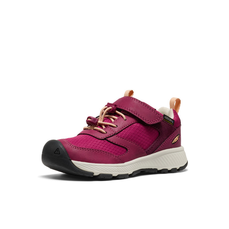 Keen - Skua Waterproof Shoe - Little Kids -  Beaujolais/Peach Fuzz