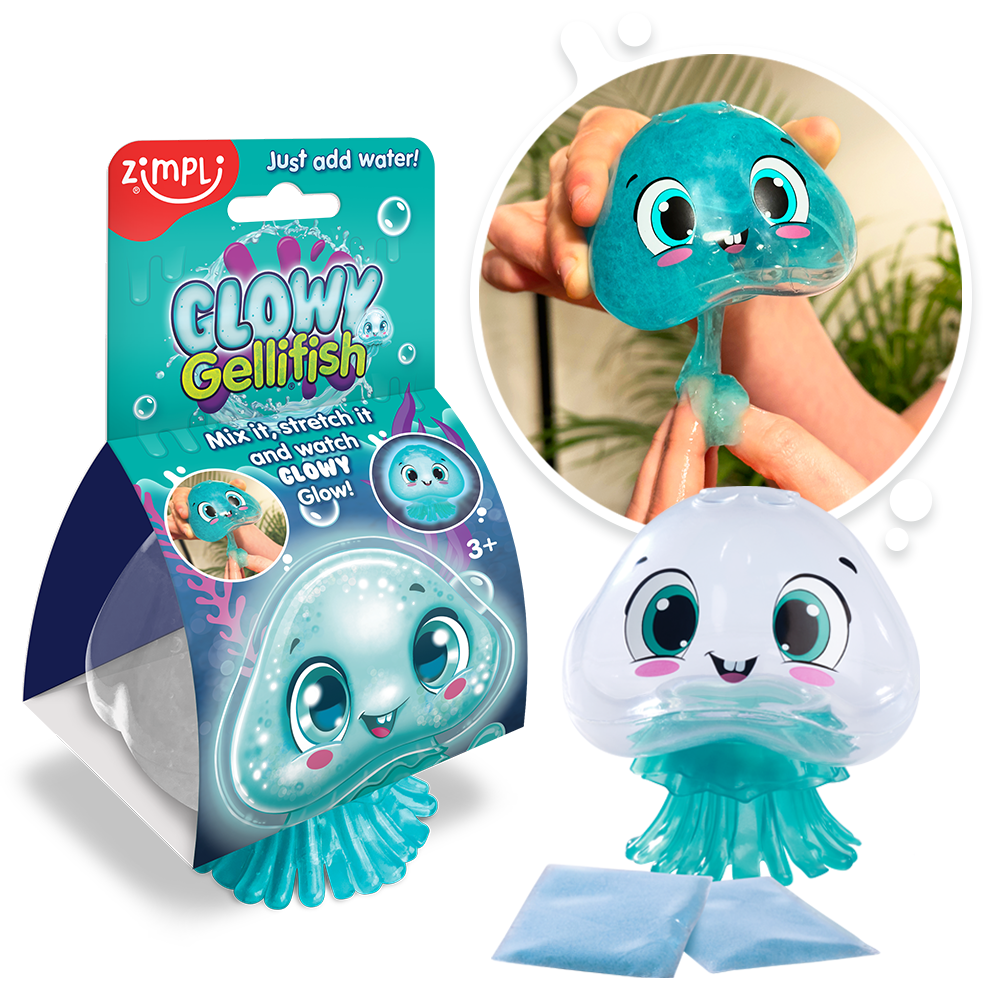 Zimpli Kids - Zimpli Glowy Gellifish With Glow In The Dark Sensory Slime