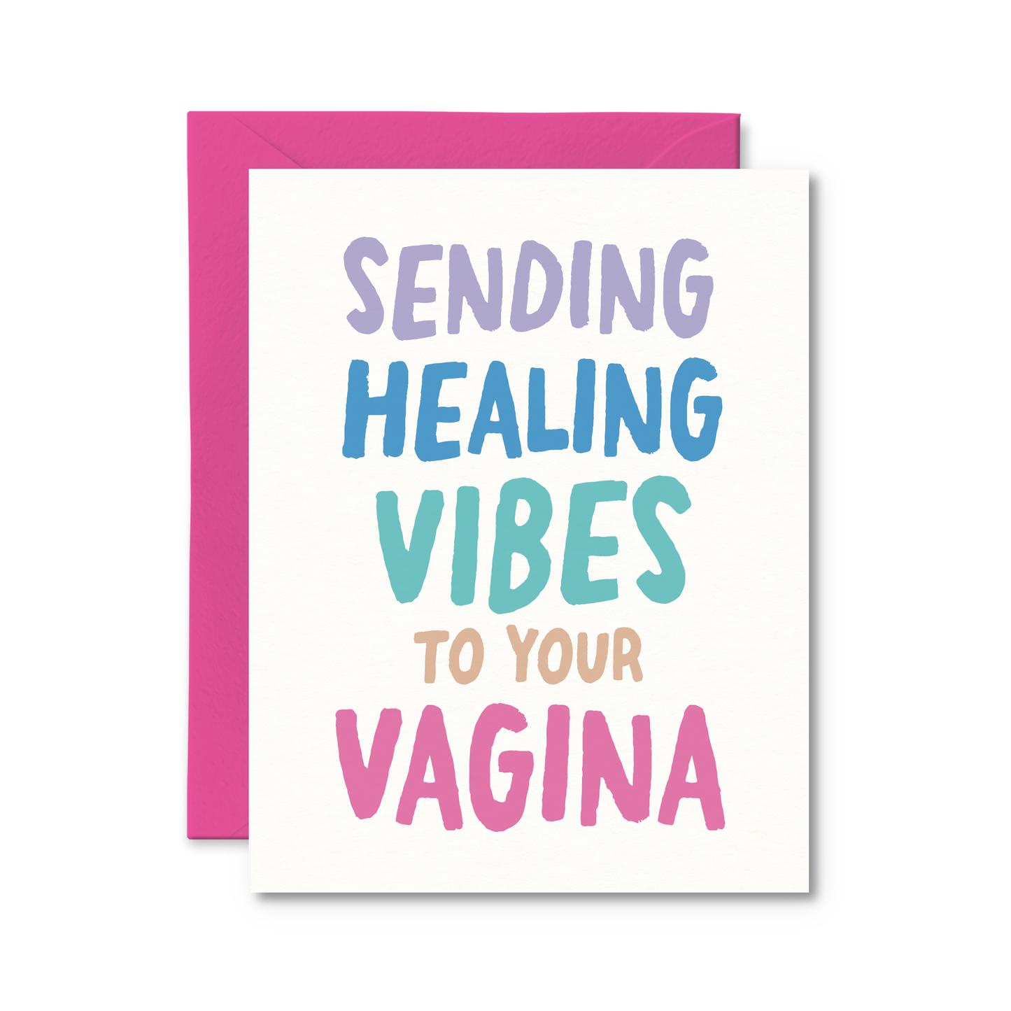 Pretty by Her - Sending Healing Vibes to Your Vagina Baby Card
