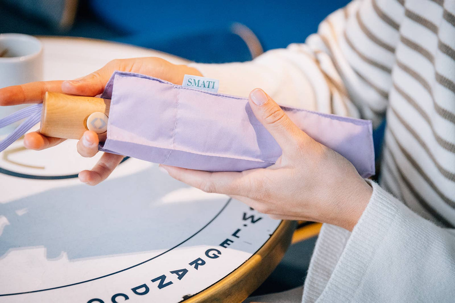 SMATI - Eco-friendly Compact Automatic Umbrella Lilac