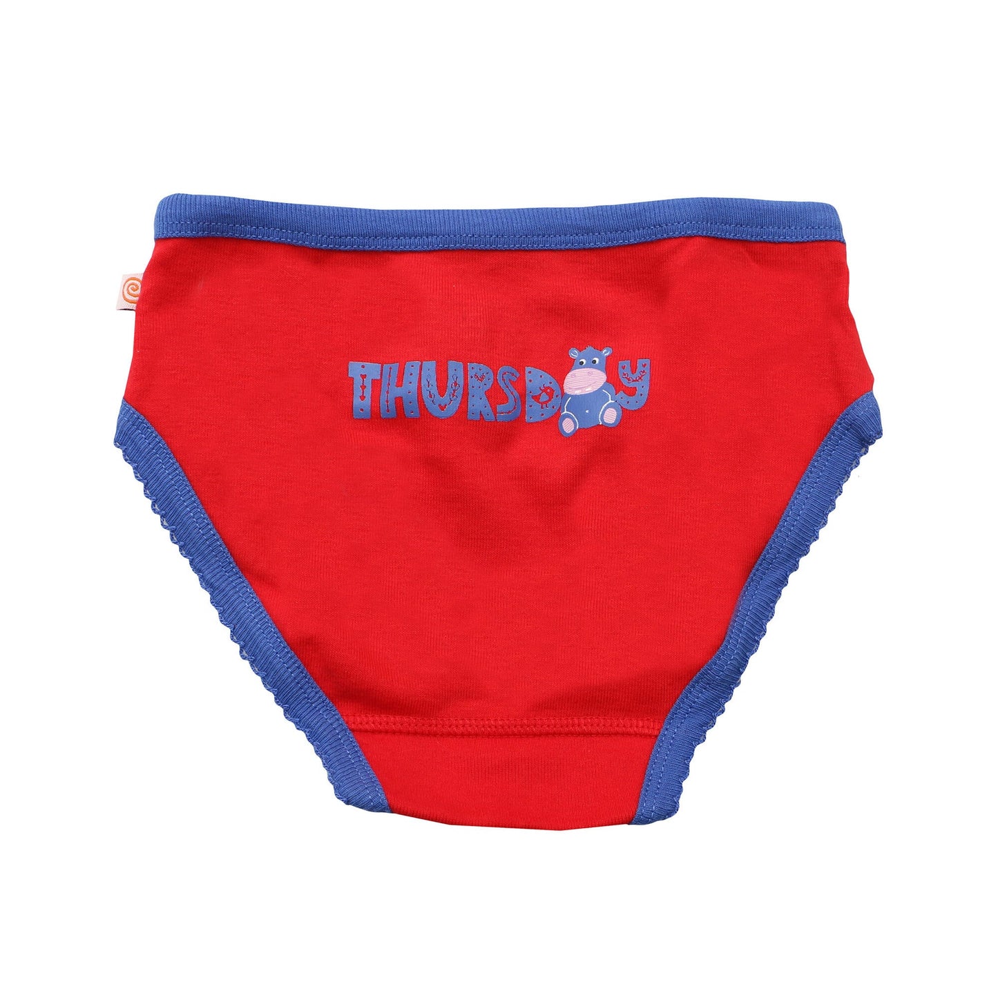 Zoocchini Kids Organic Briefs - 7Pc Set - Days Of The Week 5-6 Years