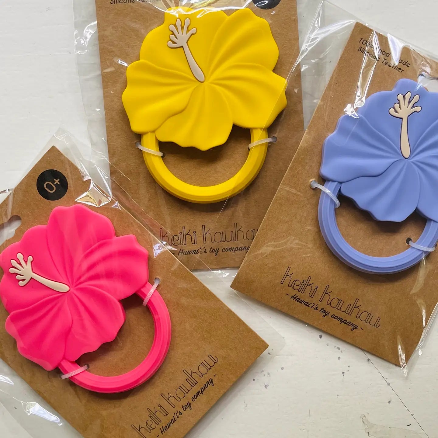 Keiki Kaukau - Hibiscus Teether: Pink