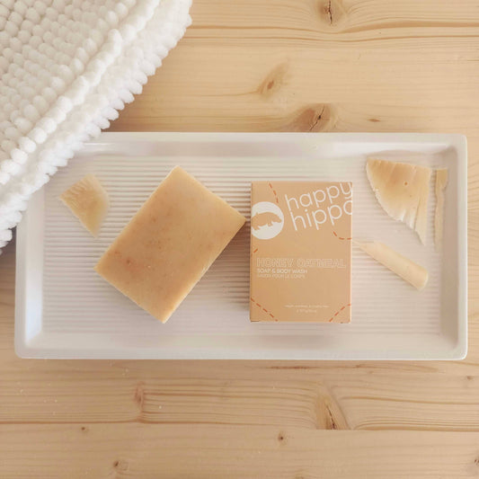 Happy Hippo Bath - Oatmeal Honey - Natural Bar Soap