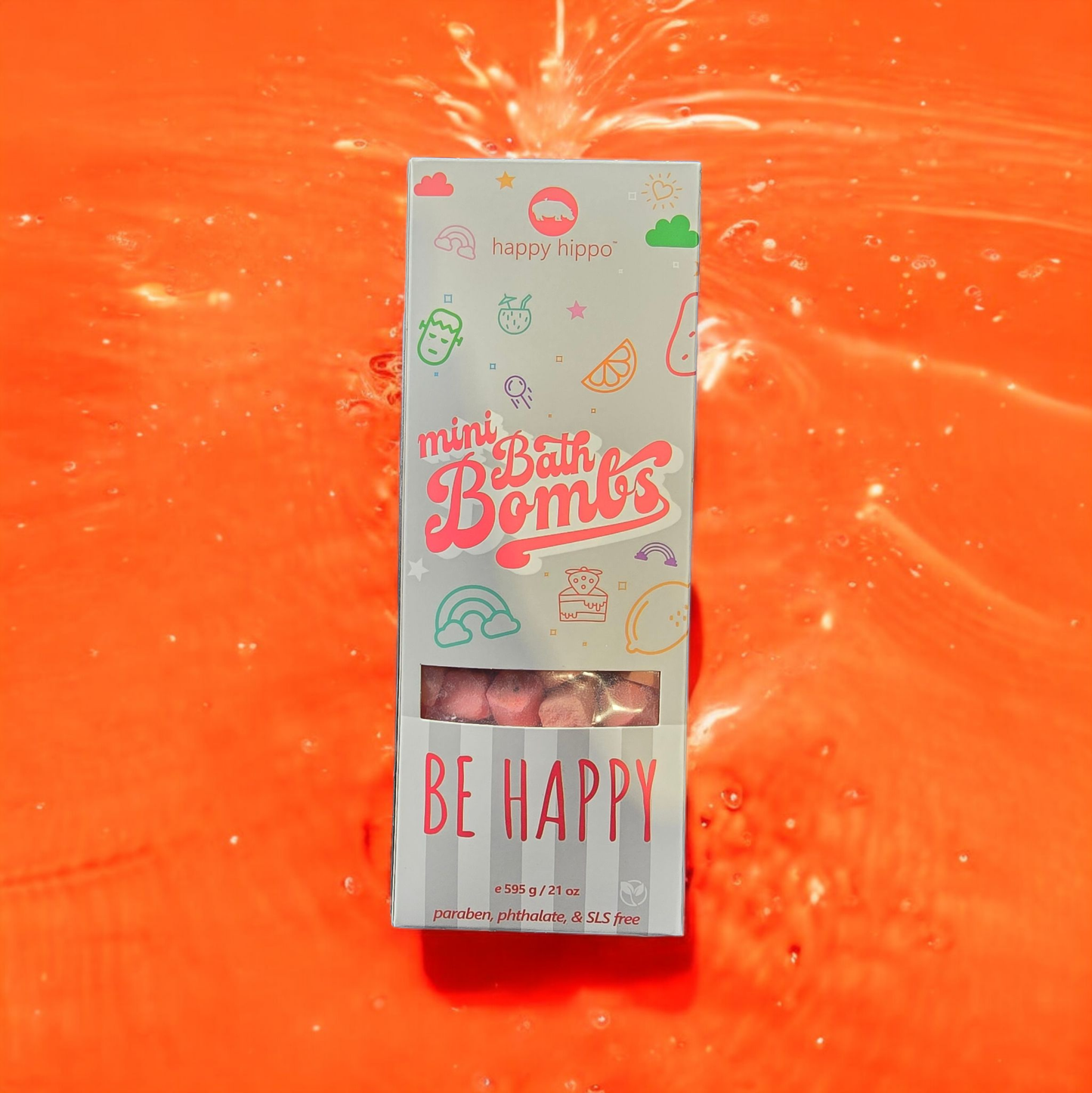 Happy Hippo Bath - Citrus Splash Mini Bombs- Box