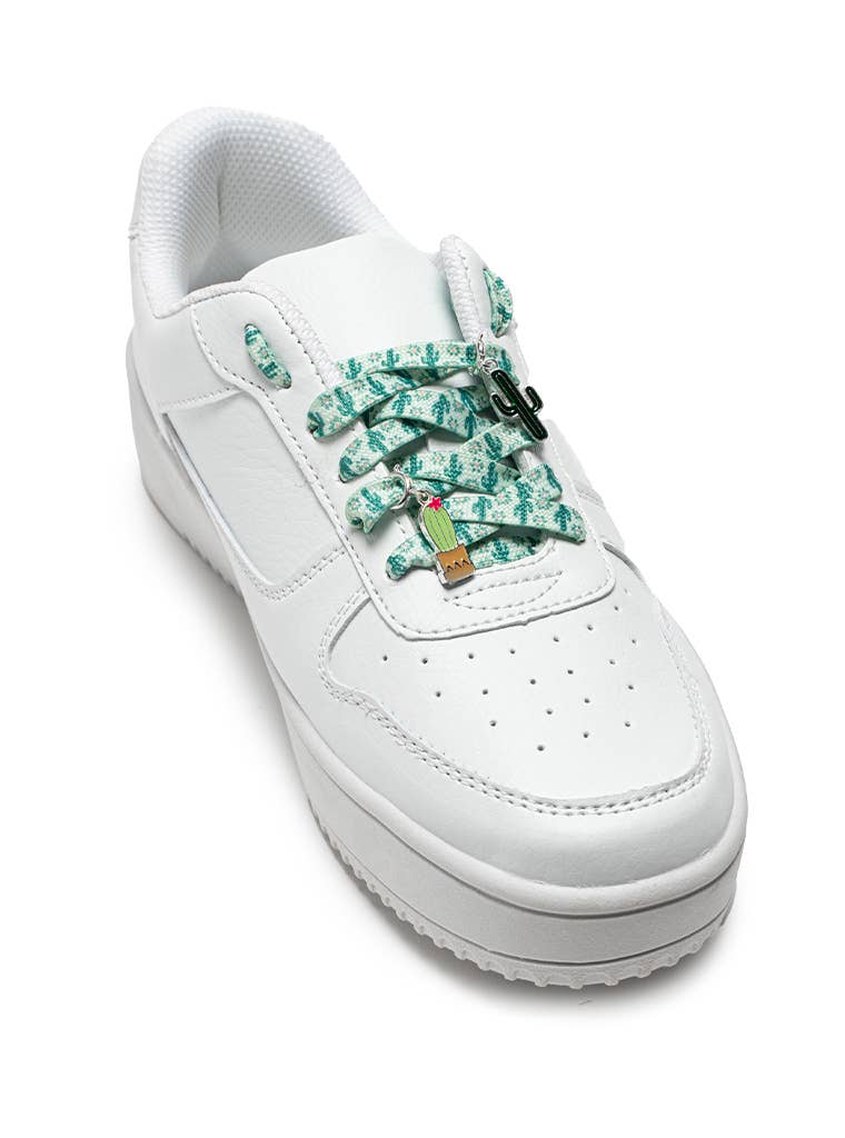 Living Royal - Shoelaces w/ Charms Set - Western Cactus