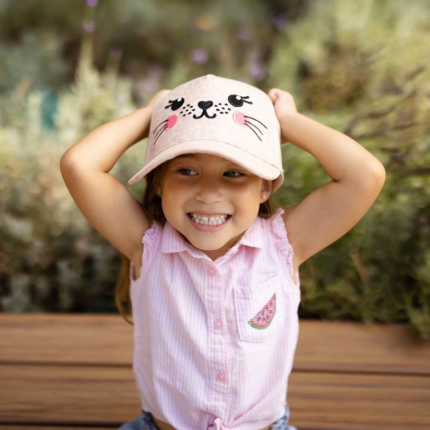Flapjackkids - Kids Upf50+ 3D Cap - Leopard (4-6Y)