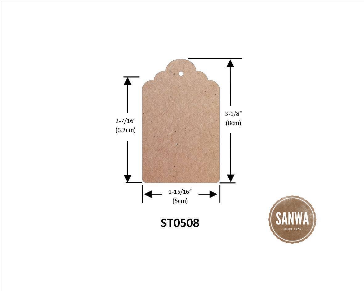Suburban Sales - Natural Brown Kraft Paper Hang Tags - 500pcs/bx