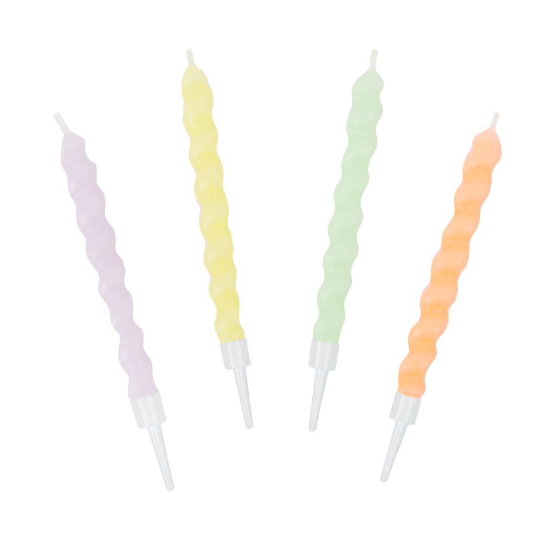 Talking Tables USA - Twisted Pastel Birthday Candles | 8 Pack | Birthday Party |