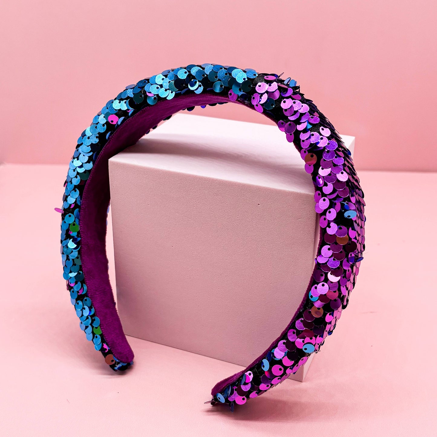 Frog Sac Reversible Sequin Headband, Kids Padded Hair Band