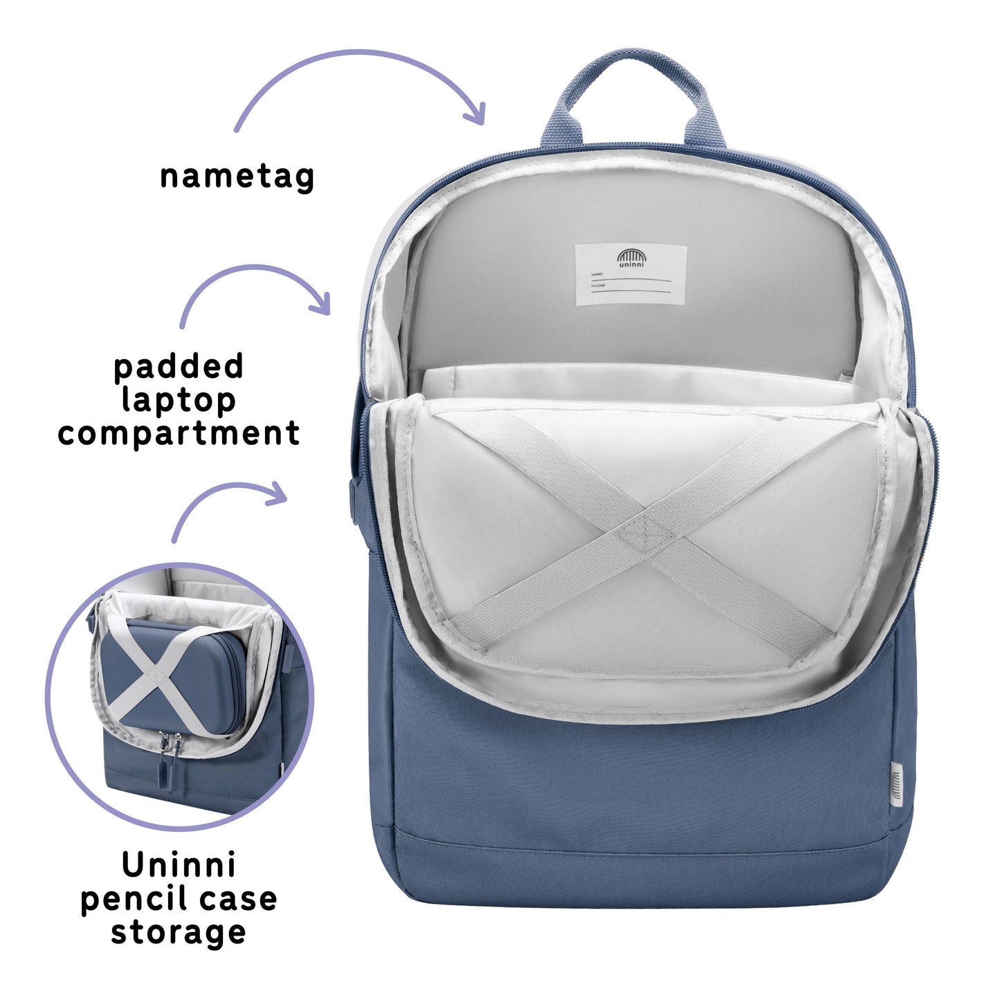 uninni - Bailey Backpack - Navy: Navy