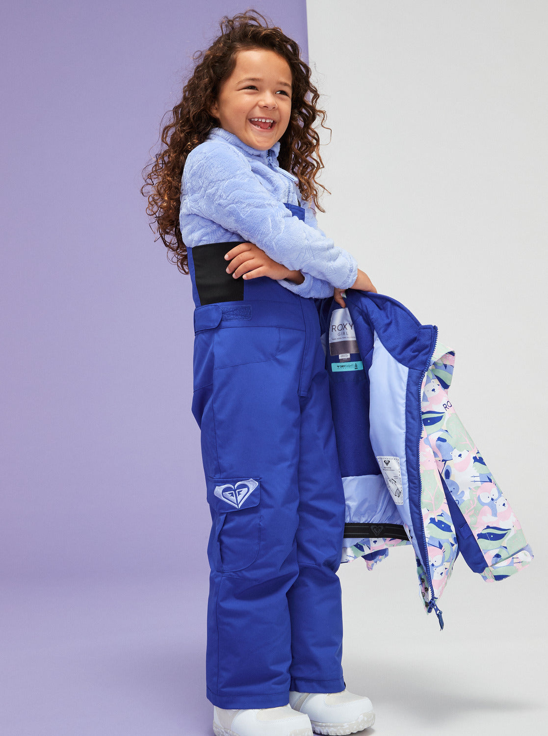 ROXY Girl Lola Snow Pant, children's suits — closeup view