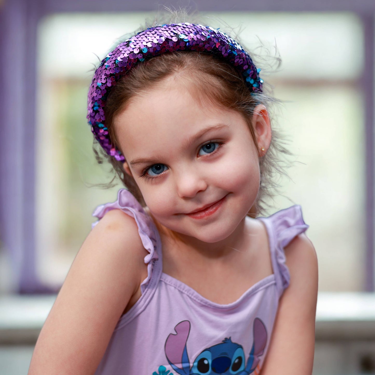 Frog Sac Reversible Sequin Headband, Kids Padded Hair Band