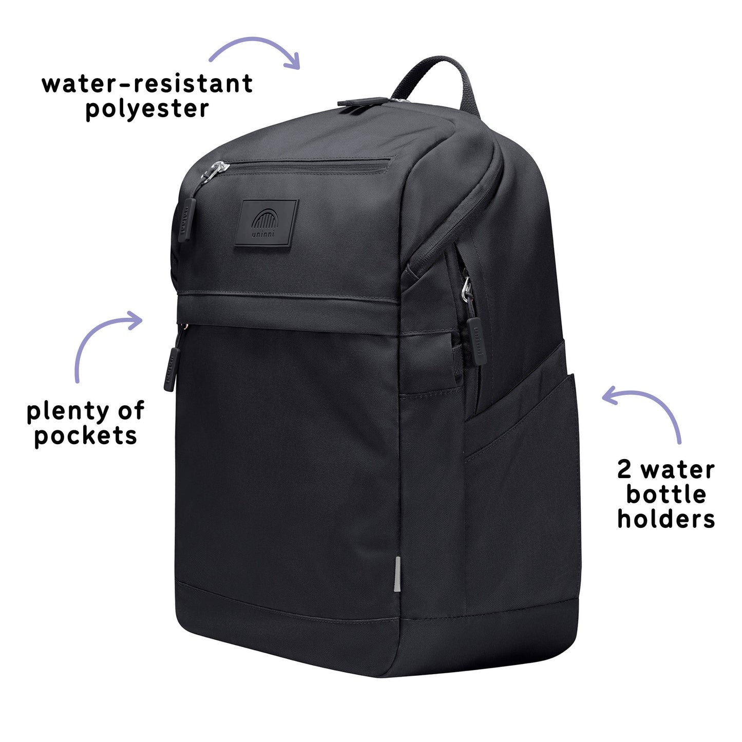 uninni - Bailey Backpack - Black: Black