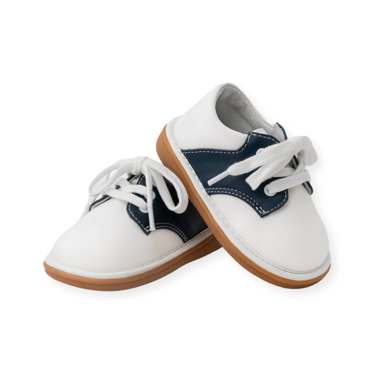 Wee Squeak Rory Navy Saddle Oxford Shoes