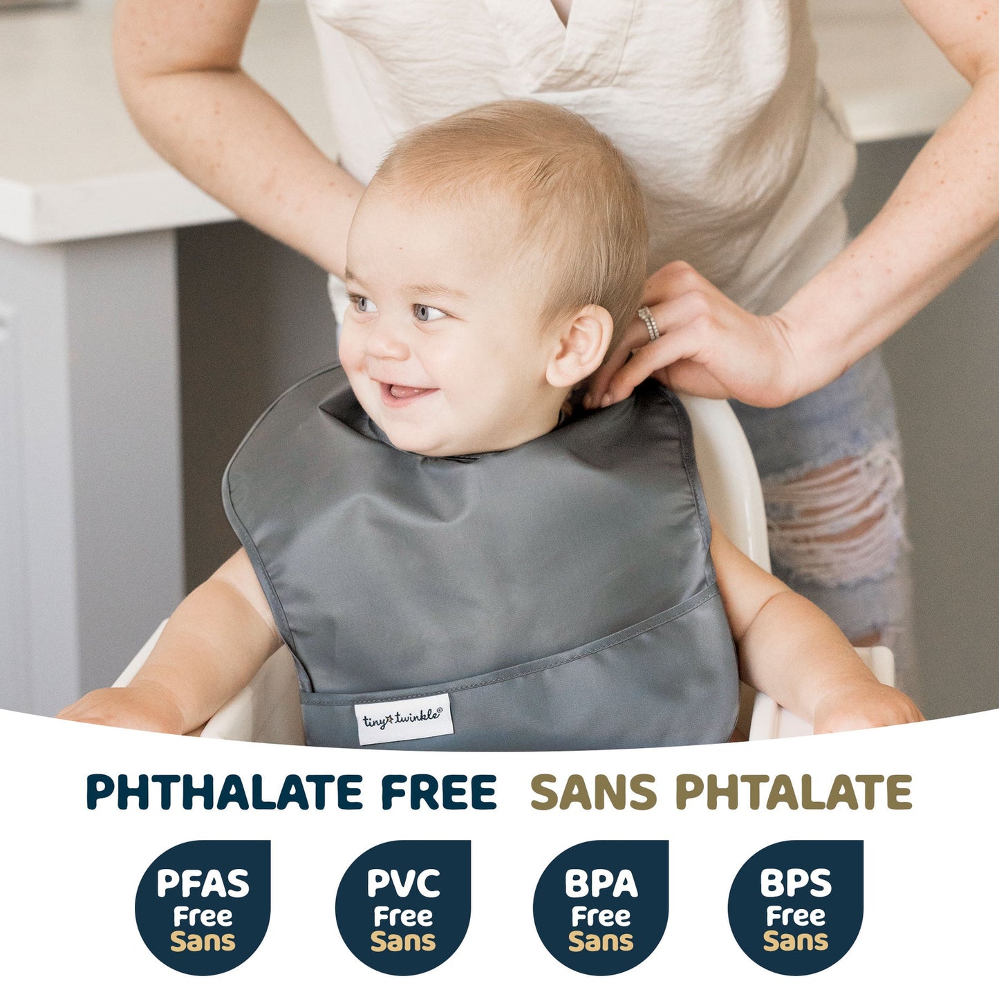 TINY TWINKLE - Mess-proof Easy Bib Ruffle - Flutter (6 - 36 Months)