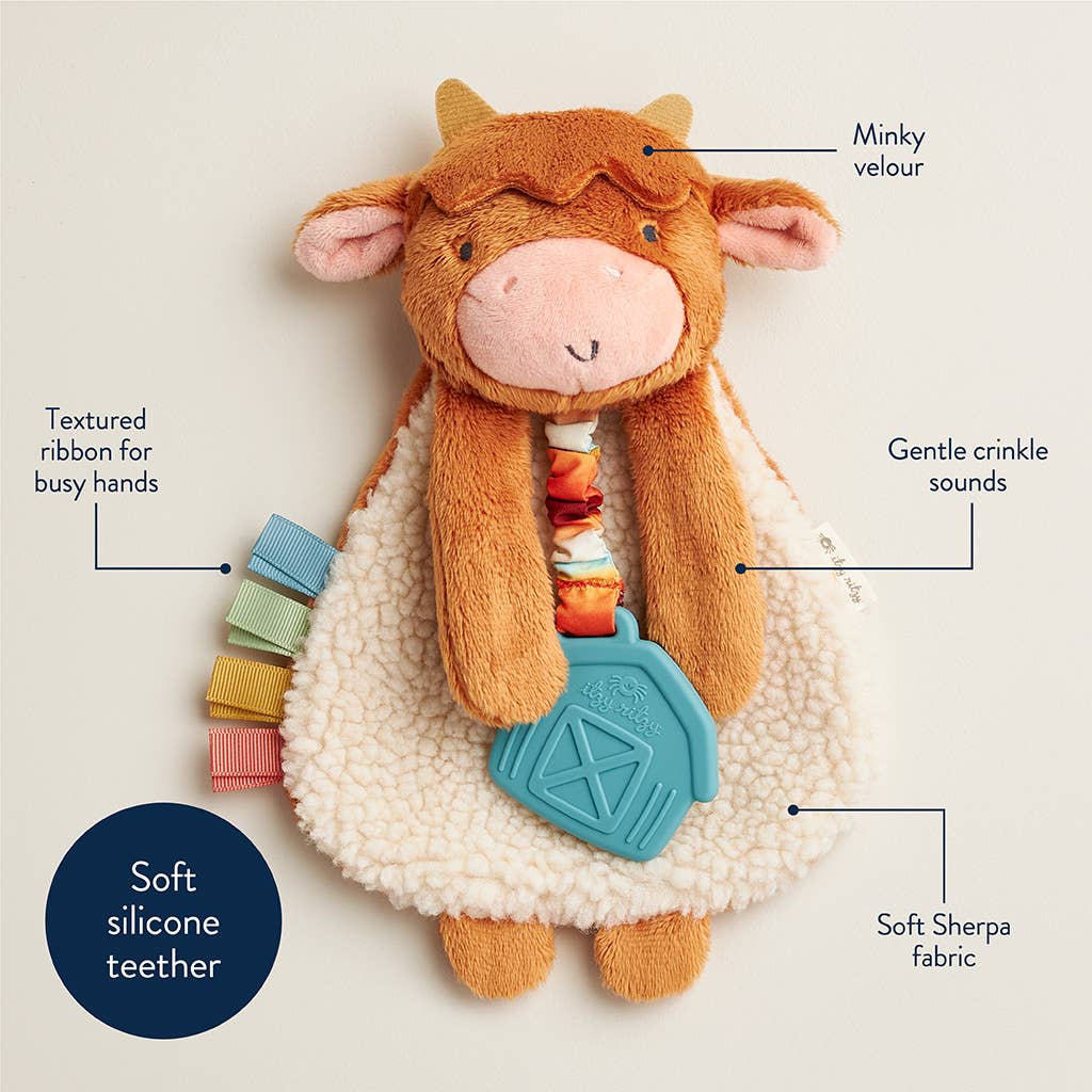 Itzy Ritzy - Highland Cow Itzy Friends Lovey™ Plush
