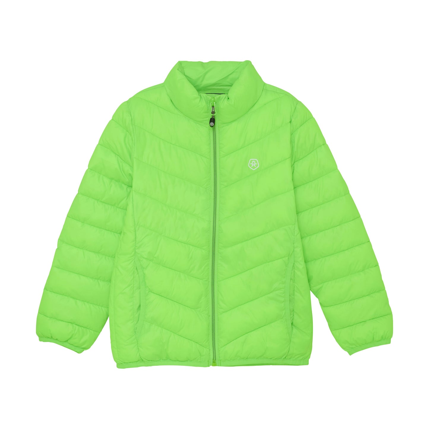 Color Kids Jacket Quilted Puffer Green Gecko