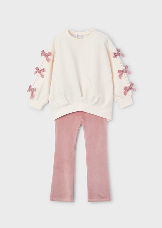 Mayoral - Bow Sweatshirt and Leggings Set