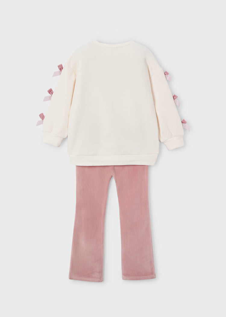 Mayoral - Bow Sweatshirt and Leggings Set