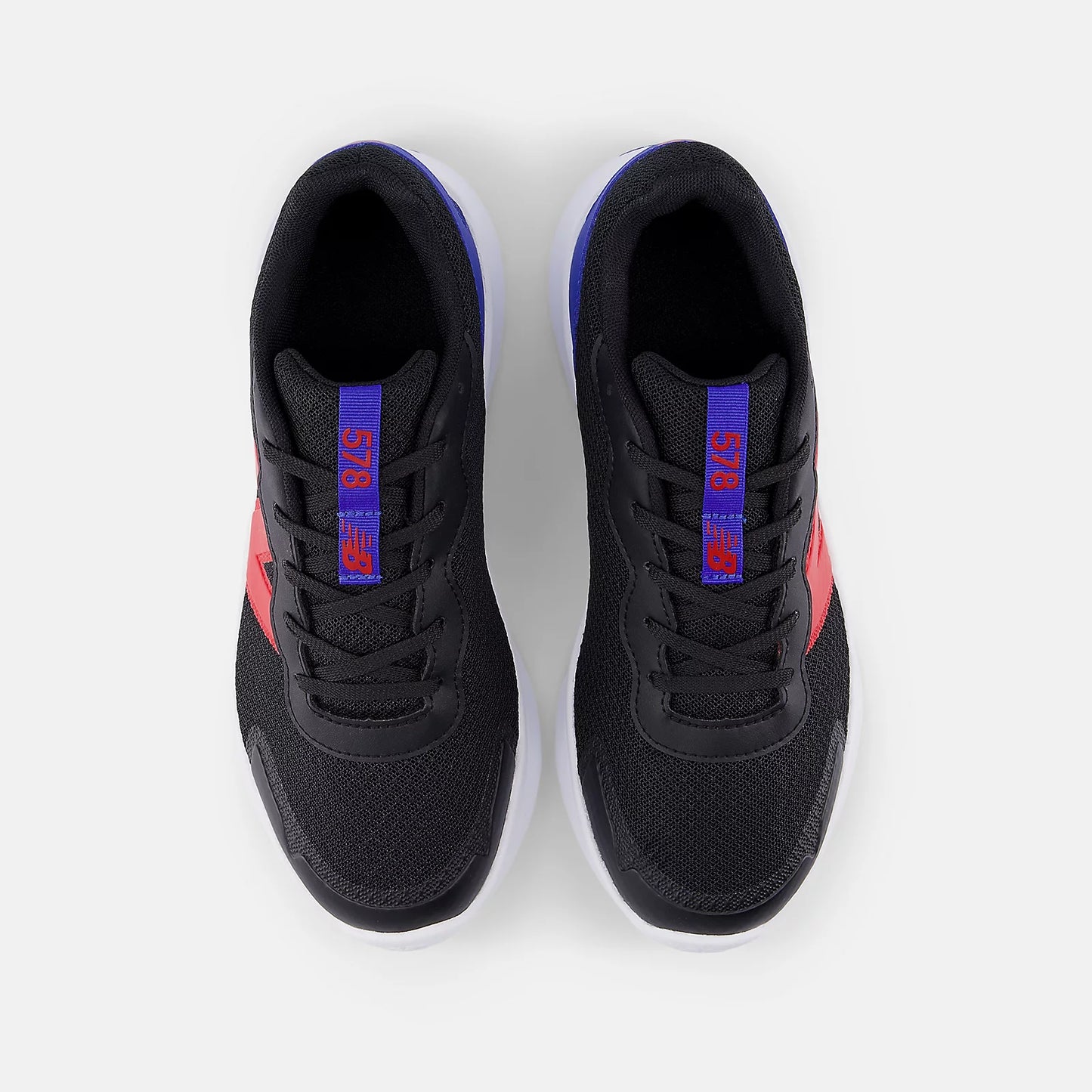 New Balance - 578v1 Bungee Lace with Top Strap -   BLACK (Sandard Width)